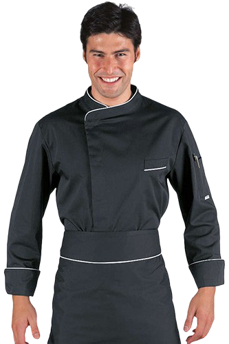GIACCA CUOCO ISACCO BILBAO PROFILATA: giacca cuoco per ristoranti e catering modello classico con taglie...